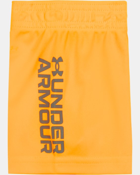 Boys' Infant UA Homeplate Tech Short Sleeve & Shorts Set, Gray, pdpMainDesktop image number 1